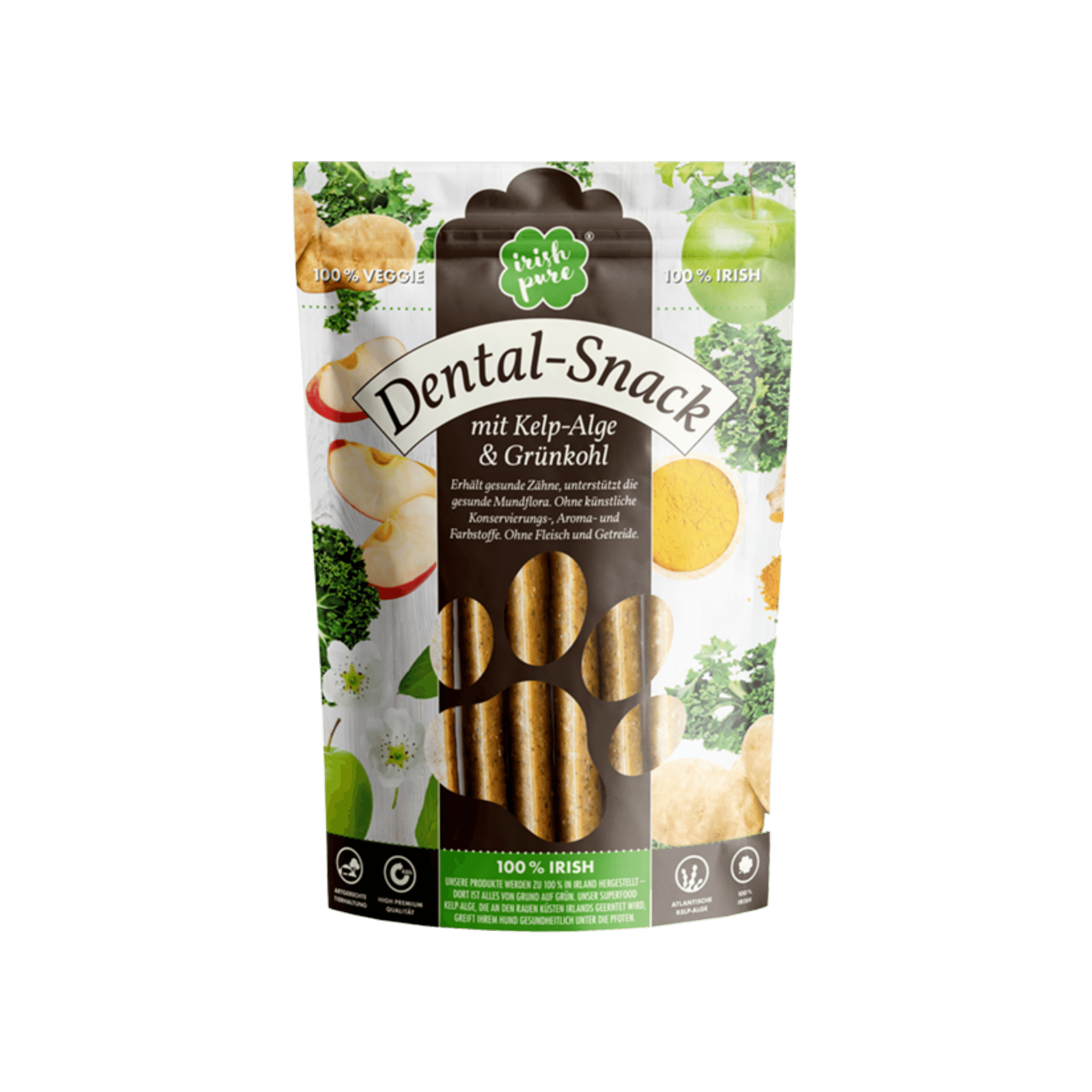 Frontales Bild vom Dental-Snack