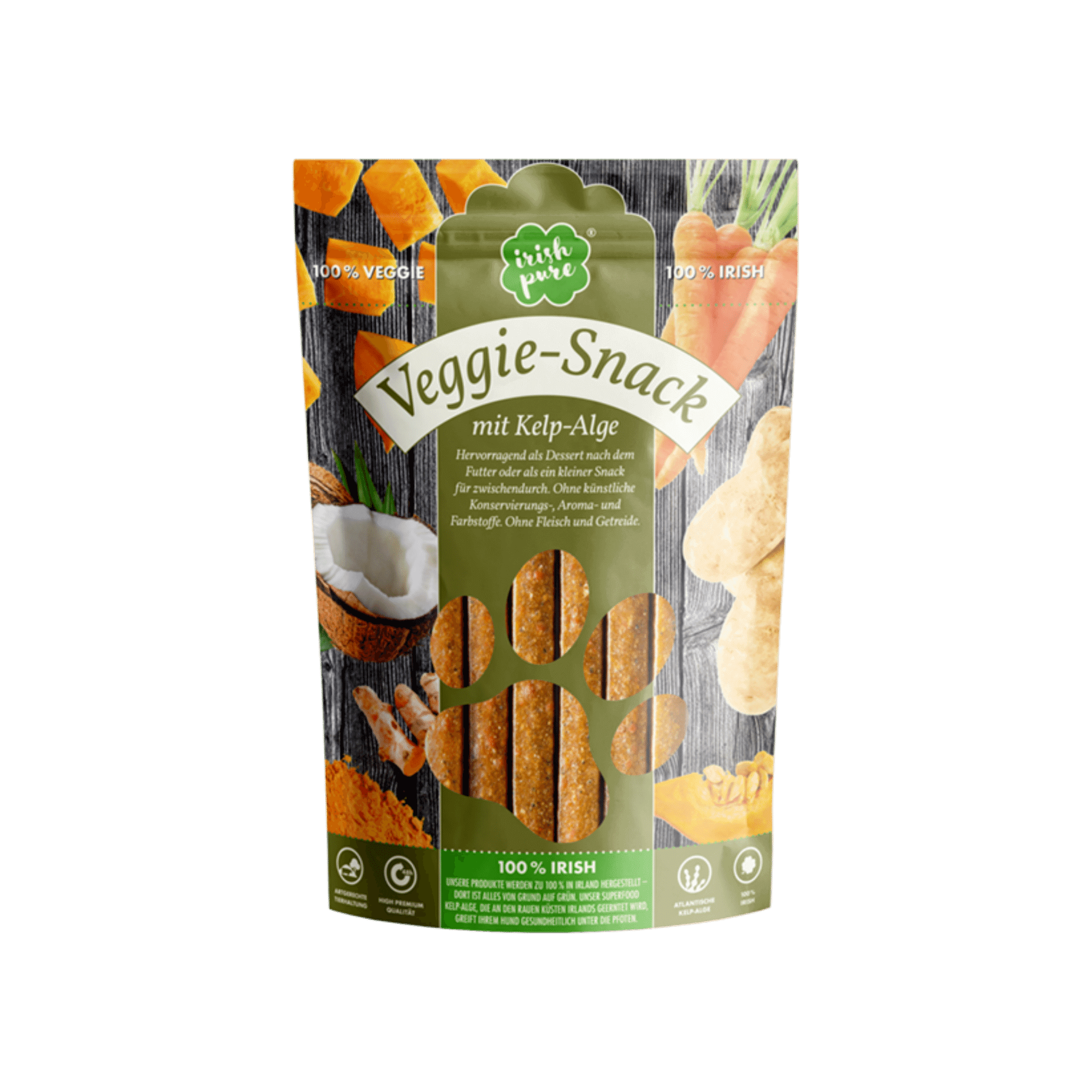 Frontales Bild de Veggie-Snacks