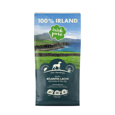 12 kg Trockenfutter Atlantik-Lachs Irish Pure
