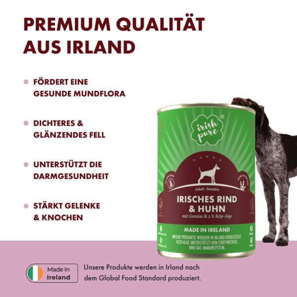 Irisches Rind & Huhn mit Gemüse & Kelp-Alge <span id="ageflag">, Adult </span> – Bild 3