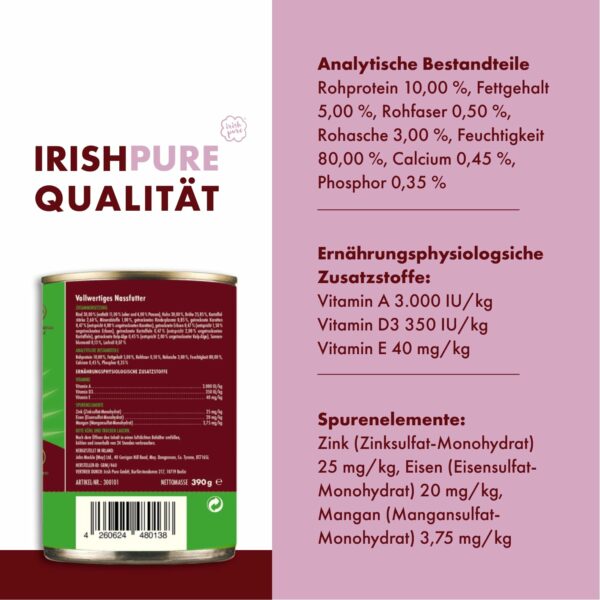 Irisches Rind & Huhn mit Gemüse & Kelp-Alge <span id="ageflag">, Adult </span> – Bild 6