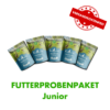Junior Futterprobenpaket mit 5 Proben. Lieferung für diese ist versandkostenfrei.