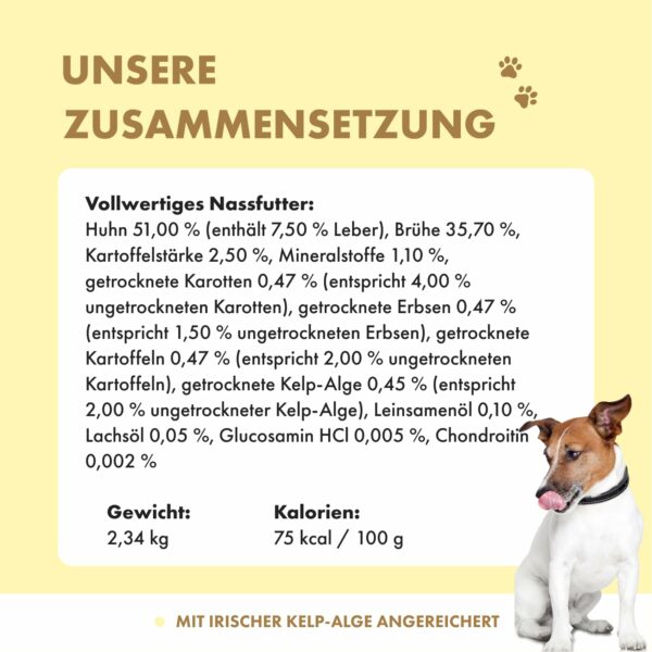 Irisches Huhn mit Gemüse & Kelp-Alge <span id="ageflag">, Senior </span> – Bild 4