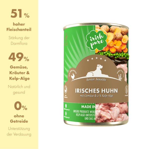Irisches Huhn mit Gemüse & Kelp-Alge <span id="ageflag">, Senior </span> – Bild 2