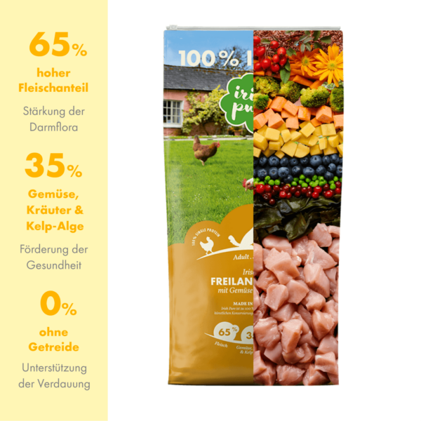 Irisches Freiland-Huhn mit Gemüse & Kelp-Alge <span id="ageflag">, Adult </span> – Bild 2