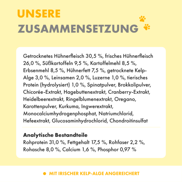 Irisches Freiland-Huhn mit Gemüse & Kelp-Alge <span id="ageflag">, Adult </span> – Bild 4
