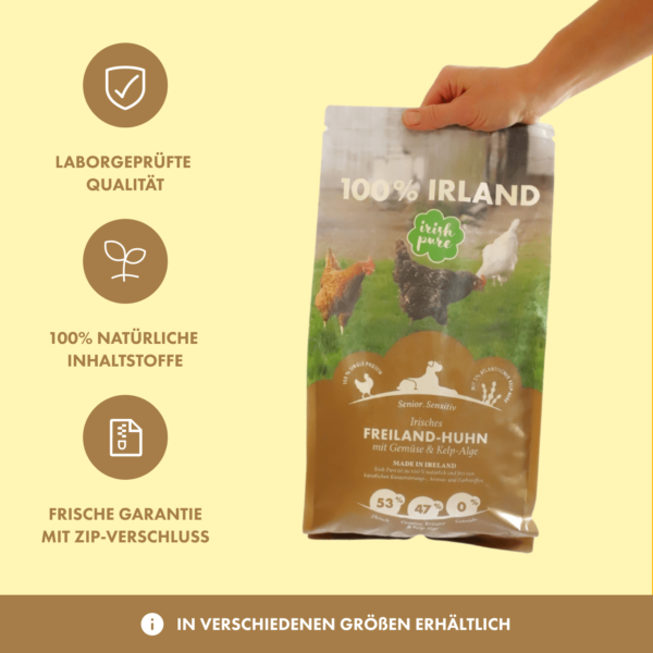 Irisches Freiland-Huhn mit Gemüse & Kelp-Alge <span id="ageflag">, Senior </span> – Bild 5