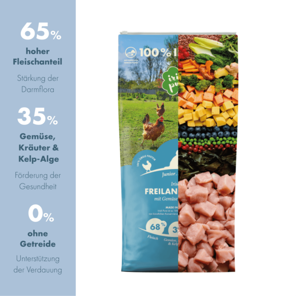 Irisches Freiland-Huhn mit Gemüse & Kelp-Alge <span id="ageflag">, Junior </span> – Bild 2
