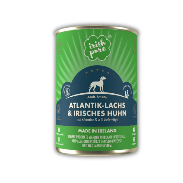 Abbildung einer Nassfutterdose Lachs von Vorne