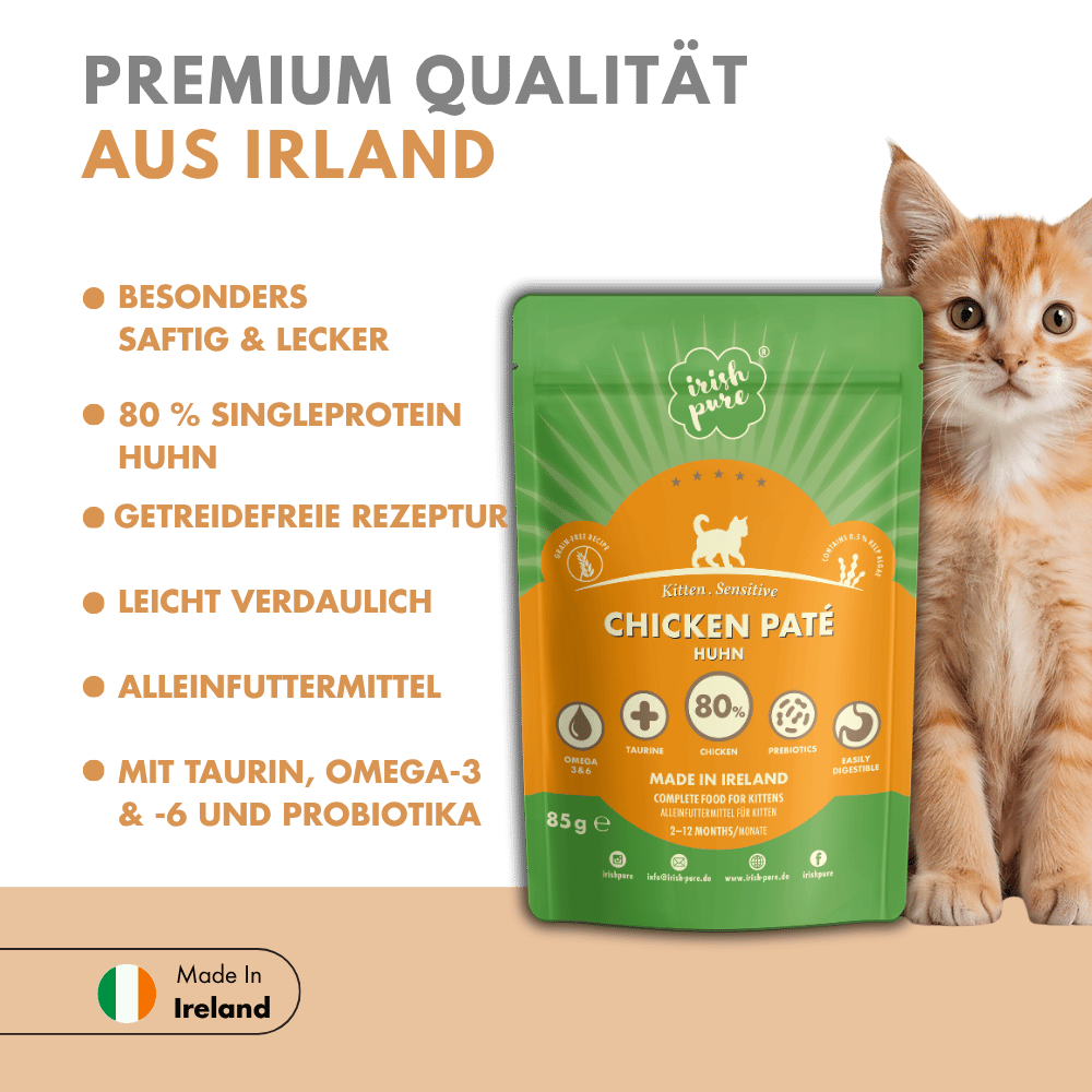 Irische Huhn Paté Kitten – Bild 2
